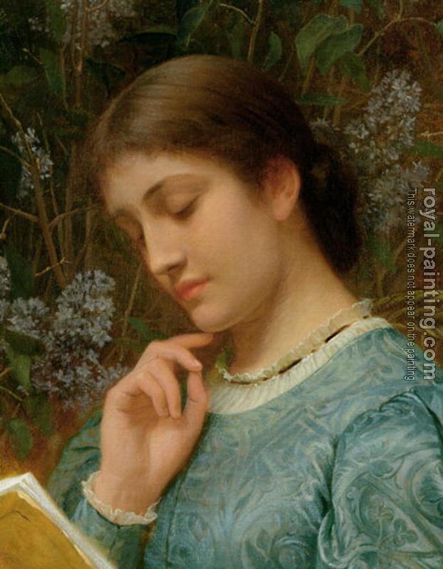 Charles Edward Perugini : Girl Reading II